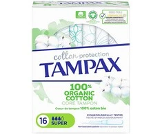 Tampax Organic Super tamponi 16 vienetų