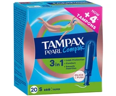 TAMPAX PEARL COMPAK super tampon 20 units