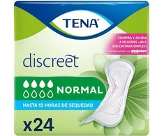 Įklotai nuo pratekėjimo Discreet Normal Tena (24 uds)
