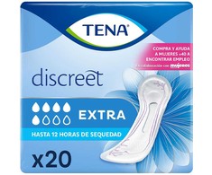 Įprasti įklotai be sparnelių Tena Discreet Extra 20 vnt.