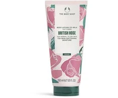 „The Body Shop“ kūno losjonas normaliai ir sausai odai su „British Rose“ (Losjonas kūnui), 200 ml