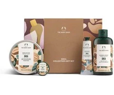 The Body Shop Medium Shea Giftset kūno priežiūros rinkinys (kūno sviestas, 200 ml + dušo kremas, 250 ml + rankų balzamas, 30 ml + lūpų sviestas, 10 ml)