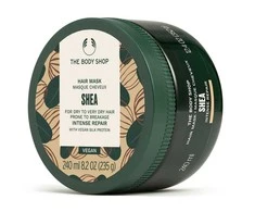 The Body Shop Shea Hair Mask sviestmedžių atkuriamoji plaukų kaukė, 240 ml