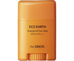 The Saem Eco Earth Atsparus vandeniui Sun Stick atsparus vandeniui apsauginis saulės pieštukas veidui-17g