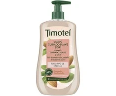 Timotei Champú Cuidado Suave 2 En 1 Con Aceite De Almendra y Coco Para Todo Tipo De Cabello, 600 ml