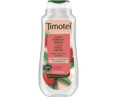 Timotei Champú Fuerza y Brillo Con Aceite De Ricino y Coco Para Cabello Débil y Quebradizo, 300 ml