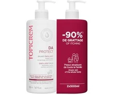 Topicrem DA emollient balm pack 2 x 500 ml