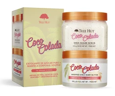 Tree Hut Exfoliante Manteca Corporal Coco Colada Estuche 2 Piezas