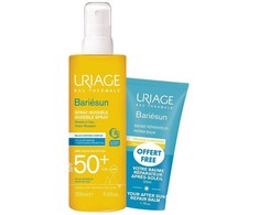 Uriage Bariésun Invisible Purškiklis SPF 50+ + After Sun Repair Balm, 200 ml +, 50 ml