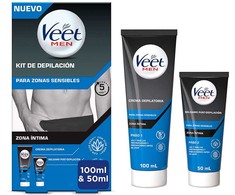"Veet" vyrų depiliacinis kremas jautrioms sritims 100 ml rinkinys 2 vnt