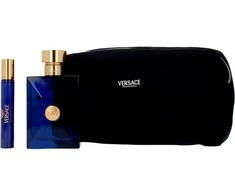 Versace Dylan Mėlyna Pour Homme rinkinys vyrams (EDT, 100 ml + EDT, 10 ml + kosmetinė)