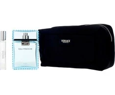 Versace Eau Fraiche Giftset kvepalų rinkinys vyrams (EDT, 100 ml + EDT, 10 ml + kosmetinė)