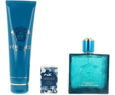 Kvepalų rinkinys vyrams Versace Eros (EDT, 100 ml + dušo želė, 150 ml + EDT, 5 ml)