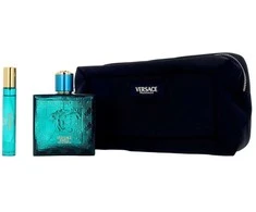 Versace Eros Giftset kvepalų rinkinys vyrams (EDP, 100 ml + EDP, 10 ml + kosmetinė)