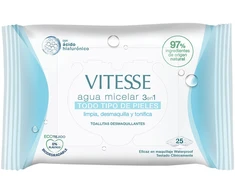 "Des Vitesse" micelinės servetėlės25 vnt