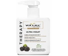 Voltage Cosmetics Therapy Ultra Violet Baltas Hair 2 viename šampūnas-kaukė