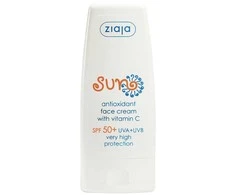 Ziaja Sun Kremas veidui su antioksidantu SPF 50+ ir vitaminu C, 50 ml