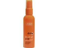 Ziaja Sun SPF 20 Vandeniui atsparus sausas aliejinis gelis veidui ir kūnui, 90 ml