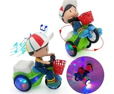 Yjtoys Muzikinis interaktyvus triratukas su vairuotoju ''Stunt triratukas"