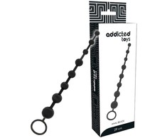 Addicted Toys Bead Chain 29 cm Juodas - Flexible Silicone System