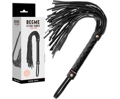 Begme Black Edition BEGME Juodas Edition Vegan Leather Impact Whip - Advanced Handle Design