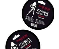 Darkness Bondage Darkness Juodas Bondage Tape 15m - Flexible Adhesive Roleplay Priedas