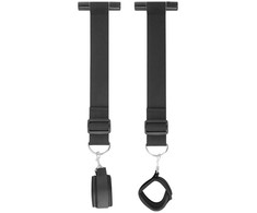 Darkness Bondage Darkness Adjustable Door Restraint System with Neoprene Cuffs Juodas