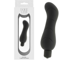 Dolce Vita G-Spot Intimate Device Juodas Silicone 7-Mode Compact 122mm