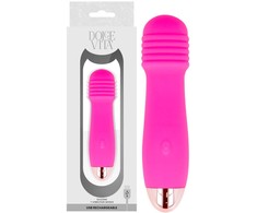 Rožinė Dolce Vita Three Rožinė Rechargeable Intimate Device 7 Modes 12.2cm