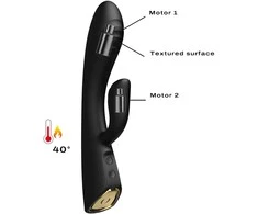 Marc Dorcel Flexi Rabbit zuikio vibratorius Juodas