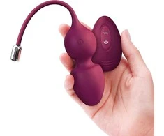 Marc Dorcel Love Balls vibruojantys geišų kamuoliukai, valdomi Plum pultu