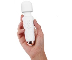 DORCEL Mini Wanderful Baltas wand su vibratorius masažui