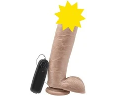 Dream Toys Get Real 25.5 cm Vibrating Model with Base Skin Tone