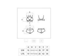 Livco Corsetti Sets Livco Corsetti Linera Lace Bra &amp; Panty Set Juodas - Elegant Floral Design