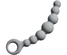 Lola Games Lankstus zondas moterims ir vyrams. Pagaminta iš Anal Flexible Wand pilko silikono.