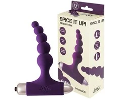 Lola Games Silikono kištukas moterims ir vyrams - Vibrating Plug Splendor Ultraviolet.
