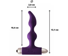 Lola Games Vibrating Plug Elation Ultraviolet su silikoniniu analiniu kištuku. Moterims ir vyrams.