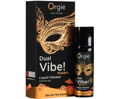 Orgie Dviguba vibracija! Kissable Liquid Vibrator, vibruojantis intymus gelis Sex On The Beach 15ml
