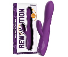 Rožinė Rewolution RewoRabbit Flexible Dual Motor Vibrator - Rožinė, 21 cm