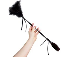 „Secret Play Duster &amp; Juodas Whip“ (juodas)