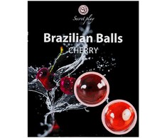Secret Play Brazilian Massage Oil Pearls Cherry Aroma 2 pcs