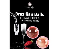 Secret Play SecretPlay Brazilian Balls Set Strawberry &amp; Champagne Aroma, 2 Units