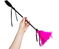 Secret Play Duster &amp; Juodas Riding Crop