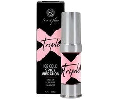 „Secret Play“ intymios higienos gelis su trigubu poveikiu, vėsina, šildo ir vibruoja, 15 ml