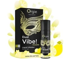 Orgie Dviguba vibracija! Kissable skystas vibruojantis citrininis džinas ir tonikas