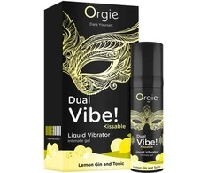 Orgie Dviguba vibracija! Kissable skystas vibruojantis citrininis džinas ir tonikas