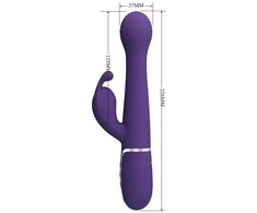 Pretty Love Flirtation PRETTY LOVE - DEJON TRIUŠIO VIBRUOTAS 3 IN 1 DAUGIAFUNKCIS VIOLETINIS