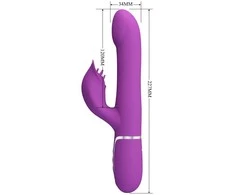 PRETTY LOVE - Falin Violetinė, 7 vibracijos funkcijos 4 riedėjimo funkcijos Atminties funkcija