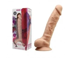 Alive cielisty duży żylasty penis su przyssawką 21,5 cm
