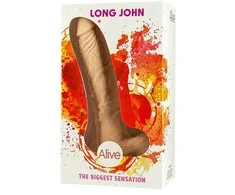 Alive Ilgas dildo stiprus siurbtukas storio koto sekso 23cm
